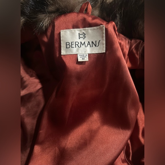 Vintage Berman Genuine Pieced Raccoon Fur Long Coat - Picture 5 of 16